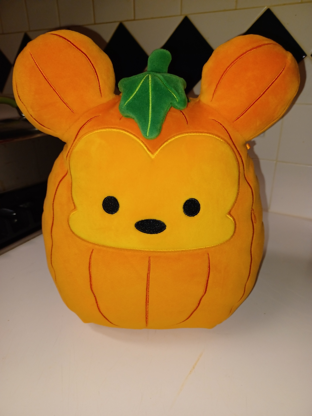 Disney Orange Pumpkin Mickey Plush Costume Accessory